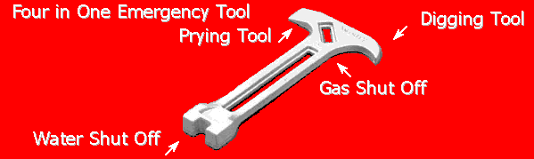 four in one emergency tool